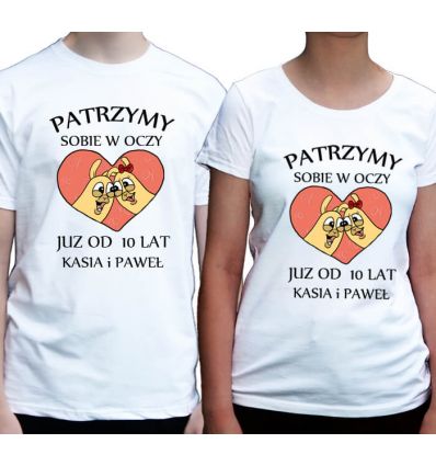 Koszulki na walentynki i rocznicę Patrzymy sobie w oczy