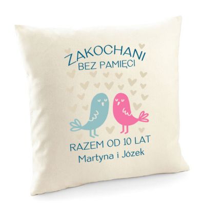 Poduszka zakochani w sobie bez pamięci