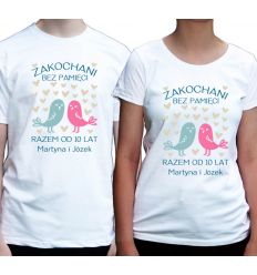 Koszulki dla pary Zakochani bez pamięci