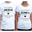 Zestaw koszulek dla par Mężuś Żonka