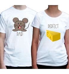 Koszulki dla par Myszka i Serek