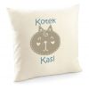 Poduszki z imieniem dla par z kotkami