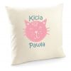 Poduszki z imieniem dla par z kotkami