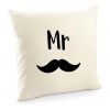 Poduszki dla pary na walentynki z nadrukiem Mr Mrs