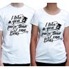 Koszulki dla pary I love you more than I can bear