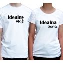 Koszulki dla pary Idealna Żona Idealny Mąż