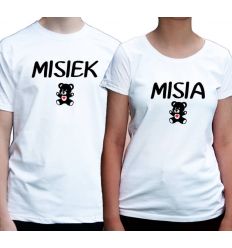 Koszulki dla pary Misiek Misia