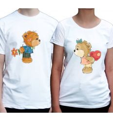 Koszulki dla zakochanych Miś Misia
