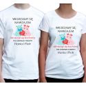 Koszulki dla pary z hipciami Wkurzamy się nawzajem