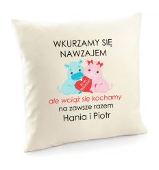 Poduszka z hipciami Wkurzamy się nawzajem