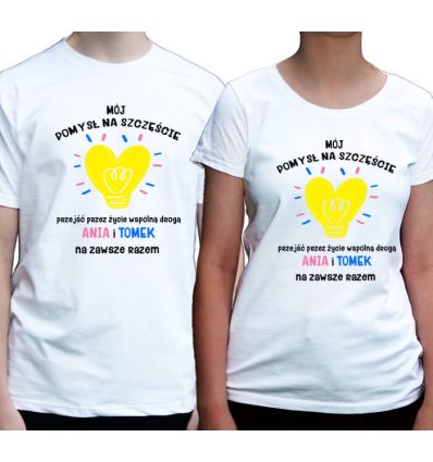 Koszulki walentynkowe Mój pomysł na szczęście
