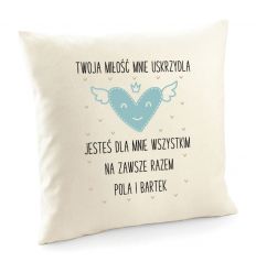 Poduszka na rocznicę Twoja miłość mnie uskrzydla