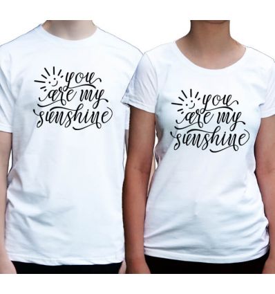 Koszulki dla pary You are my sunshine