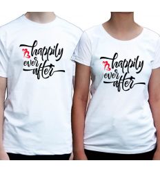 Koszulki dla pary Happily ever after