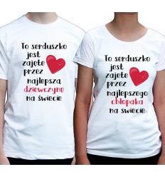 Koszulki dla par To serduszko jest zajęte przez