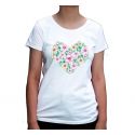 Koszulka kwiatowe serce