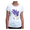 Koszulka z lawendą , fioletowe kwiaty
