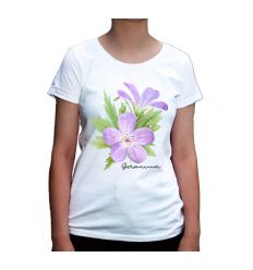 Koszulka z geranium