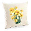 Poduszka z kwiatami żonkilami