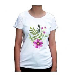 Koszulka kwiat z przybraniem