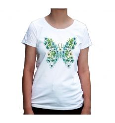 Koszulka kwiatowy motylek