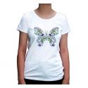 Koszulka kwiatowy motyl