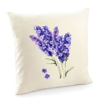 Poduszka z kwiatami lawendy