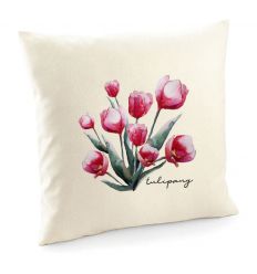 Poduszka wiosenna z kwiatami Tulipany