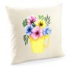 Poduszka z kwiatami Bratki w kubeczku