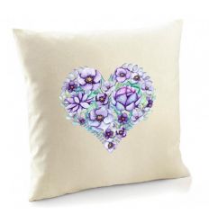 Poduszka Fioletowe Serce