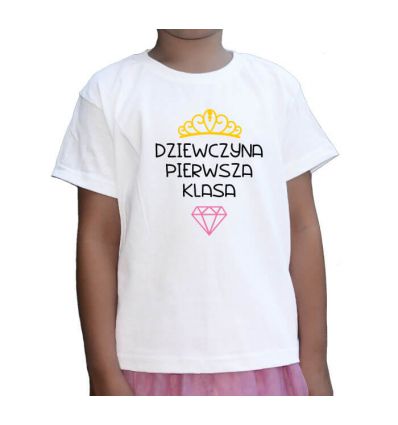 Koszulka na dzień kobiet Dziewczyna Pierwsza Klasa
