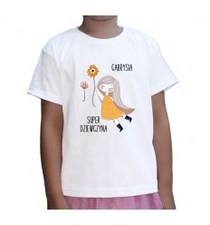 Koszulka z imieniem na dzień kobiet Super Dziewczyna