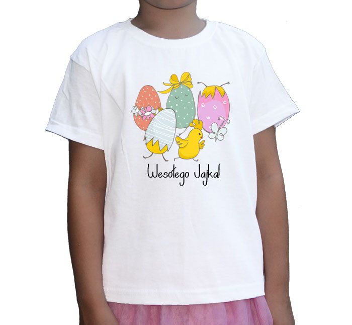 Koszulka zając z imieniem koszulka dla chłopca na Wielkanoc