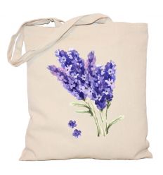 Torba z kwiatami z fioletową lawendą