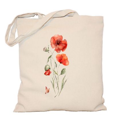 Torba z kwiatami Polne maki