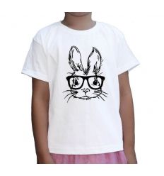 Koszulka wielkanocna z zającem w okularach