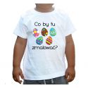 Koszulka wielkanocna z pisankami Co by tu zmalować?