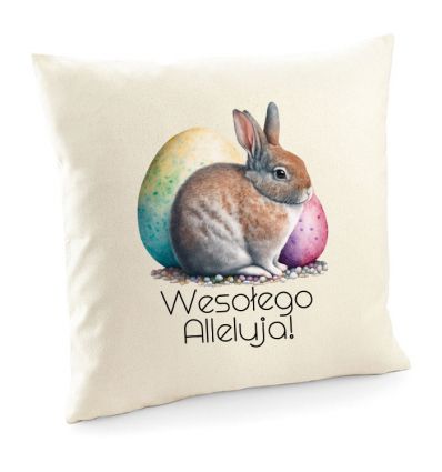 Poduszka wielkanocna z królikiem