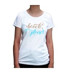 Koszulka wakacyjna na plażę Beach please