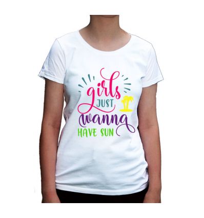 Koszulka damska Girls just wanna have sun