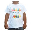 Koszulka wielkanocna z pisankami Alleluja