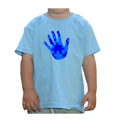 Koszulka Autyzm dłoń z puzzli