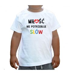 Koszulka Autyzm Miłość nie potrzebuje słów
