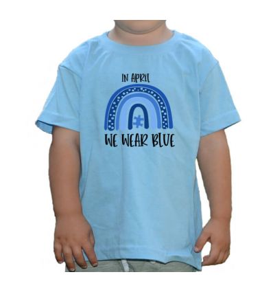 Koszulka Autyzm Kwiecień cały na niebiesko