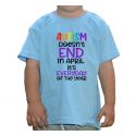 Koszulka dziecięca Autyzm Autism doesn't end in april