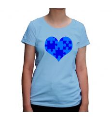 Koszulka Autyzm z sercem z puzzli