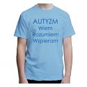 Koszulka męska Autyzm Wiem Rozumiem Wspieram