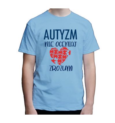 Koszulka męska Autyzm Nie Oceniaj Zrozum