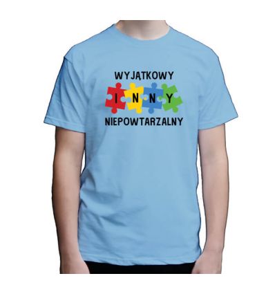 Koszulka męska Autyzm Wyjątkowy Inni Niepowtarzalny - lolilu.pl