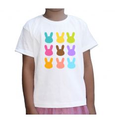 Koszulka wielkanocna kolorowe zajączki